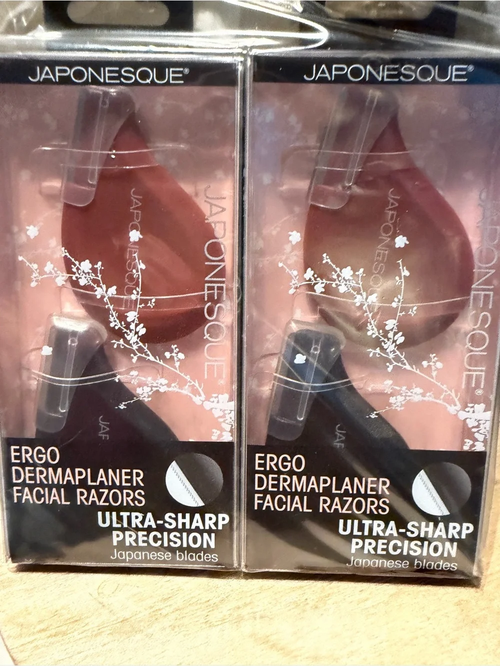 Japonesque Ergo ‌Dermaplaner‌ ‌facial razors 2 packs of 2 sealed in box
